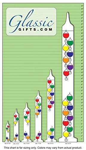 Glassic Gifts® Galileo Thermometer (17" Tall) | Classic Indoor & Outdoor Decor thumbnail 4