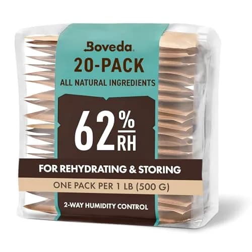 Boveda Humidity Control Packs Size 67 67g (2.36 oz) 20-Pack | Maintains 62% RH for Herbal Storage thumbnail 1