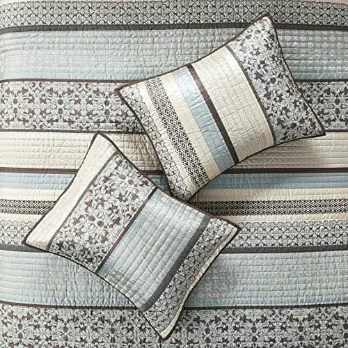 Madison Park Bedspread Set Full/Queen | All Season Jacquard Bedding Layer with Shams (90"x90") thumbnail 5