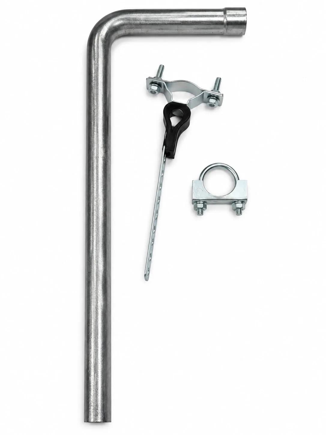 Cummins Onan 26 in. Tailpipe & Exhaust Kit 155-3481-02 | RV Generator Exhaust Pipe, 1-3/8 in. OD, Silver
