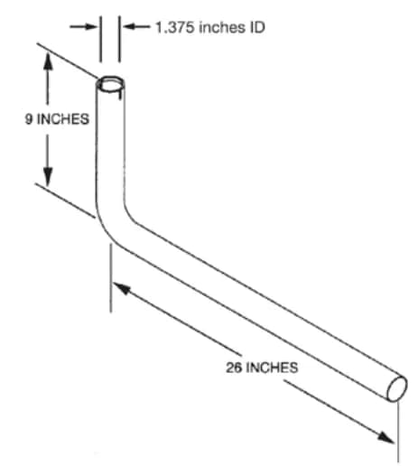 Cummins Onan 26 in. Tailpipe & Exhaust Kit 155-3481-02 | RV Generator Exhaust Pipe, 1-3/8 in. OD, Silver thumbnail 2