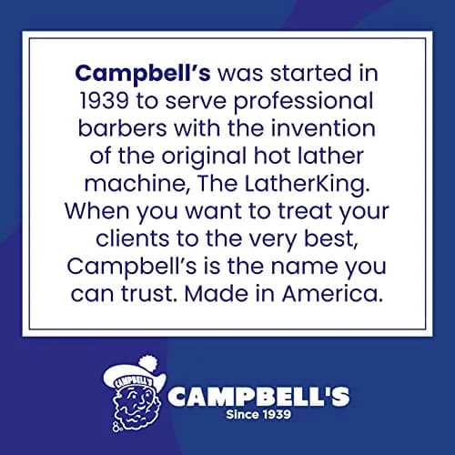Campbell’s Liquid Shave Cream Lather, 8 Fl Oz (Pack of 12) | Barbershop-Quality Hot Lather for Professional Shaves thumbnail 6