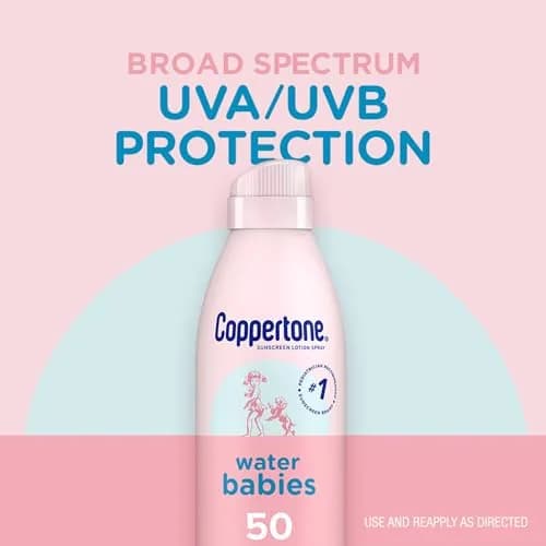 Coppertone WaterBabies SPF 50 Spray Sunscreen 156g (5.5 Oz) Pack of 2 | Hypoallergenic & Water Resistant for Kids thumbnail 3