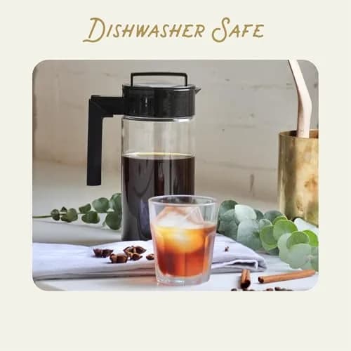 Takeya Deluxe Cold Brew Coffee Maker 1 qt (946ml) Black | Smooth, Less Acidic Coffee at Home thumbnail 5