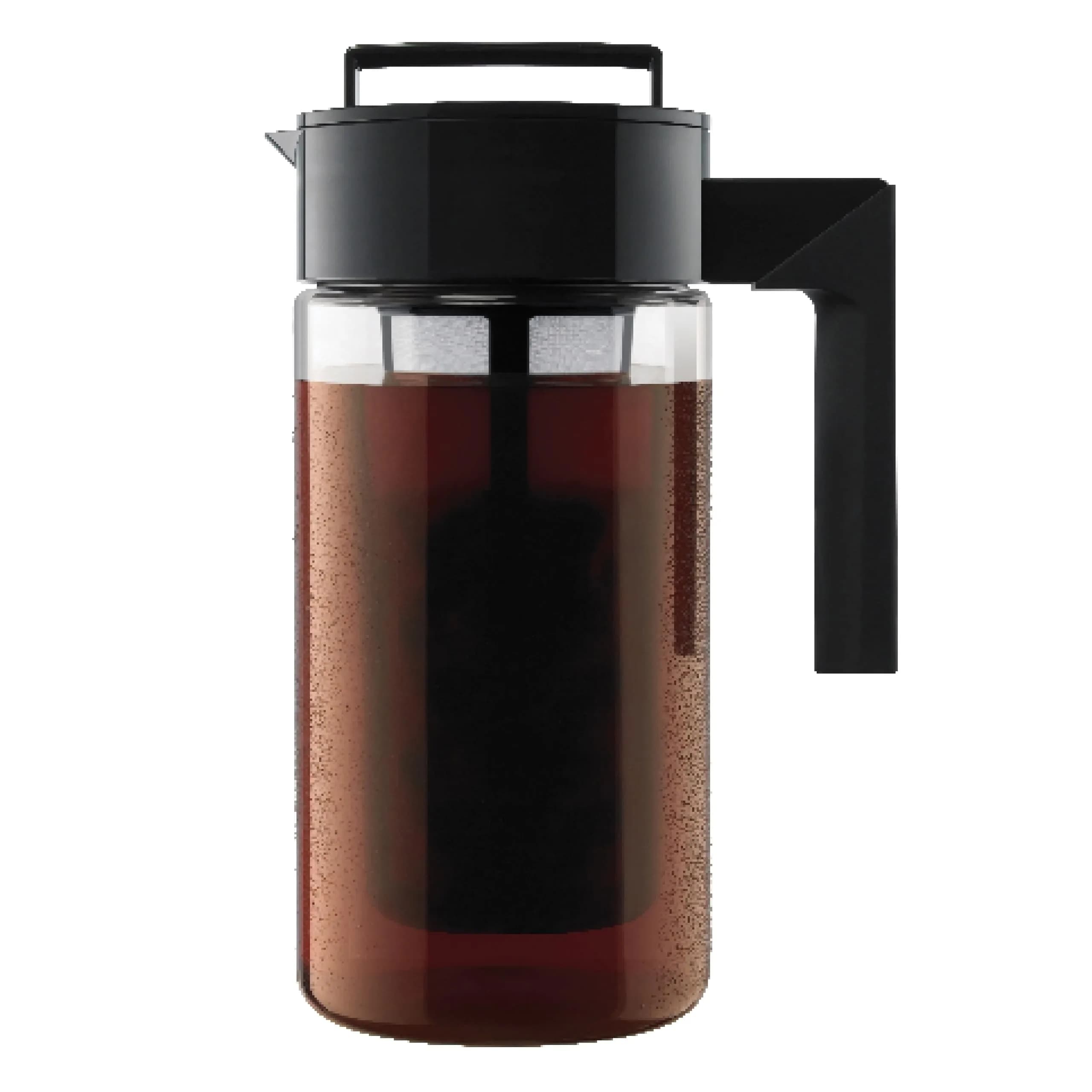Takeya Deluxe Cold Brew Coffee Maker 1.89 L (2 qt) Black | Shatter-Proof Tritan Pitcher with Fine-Mesh Filter — Black / 1 qt
