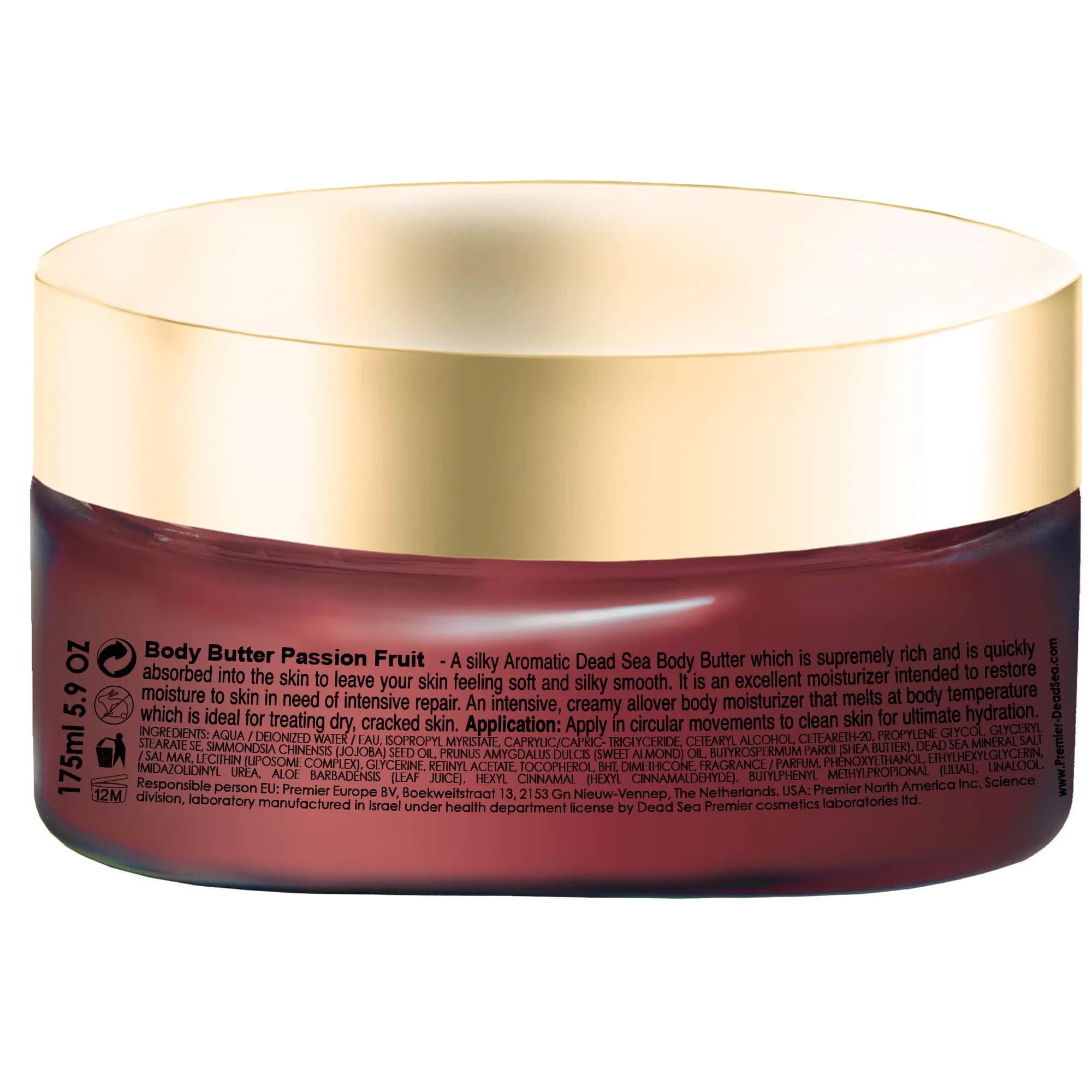 Premier Dead Sea Anti-Aging Body Cream - Passion Fruit 5.95 Fl oz | Hydrates & Firms Skin thumbnail 5