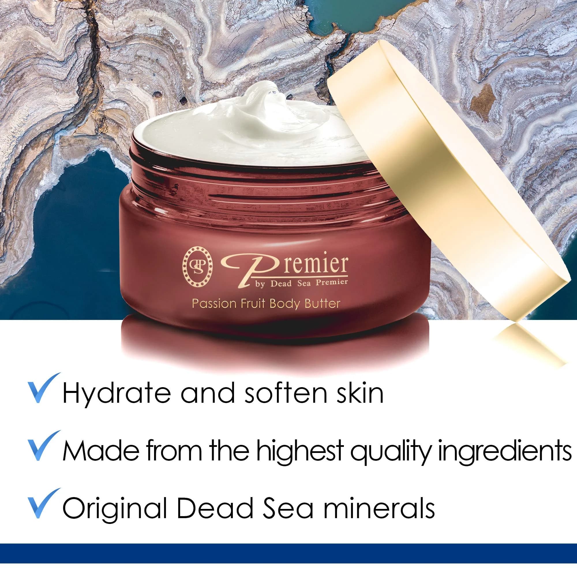 Premier Dead Sea Anti-Aging Body Cream - Passion Fruit 5.95 Fl oz | Hydrates & Firms Skin thumbnail 2