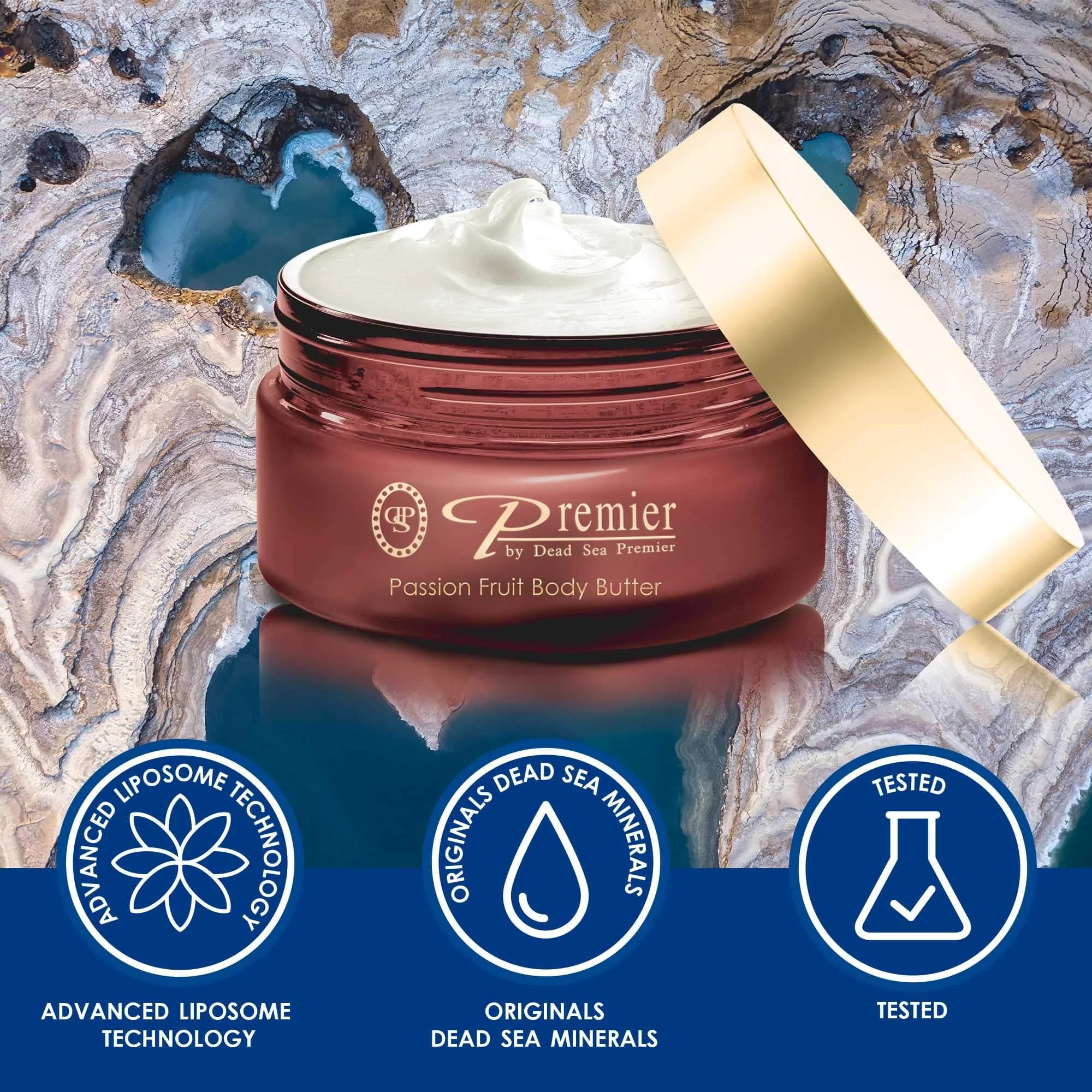 Premier Dead Sea Anti-Aging Body Cream - Passion Fruit 5.95 Fl oz | Hydrates & Firms Skin thumbnail 3
