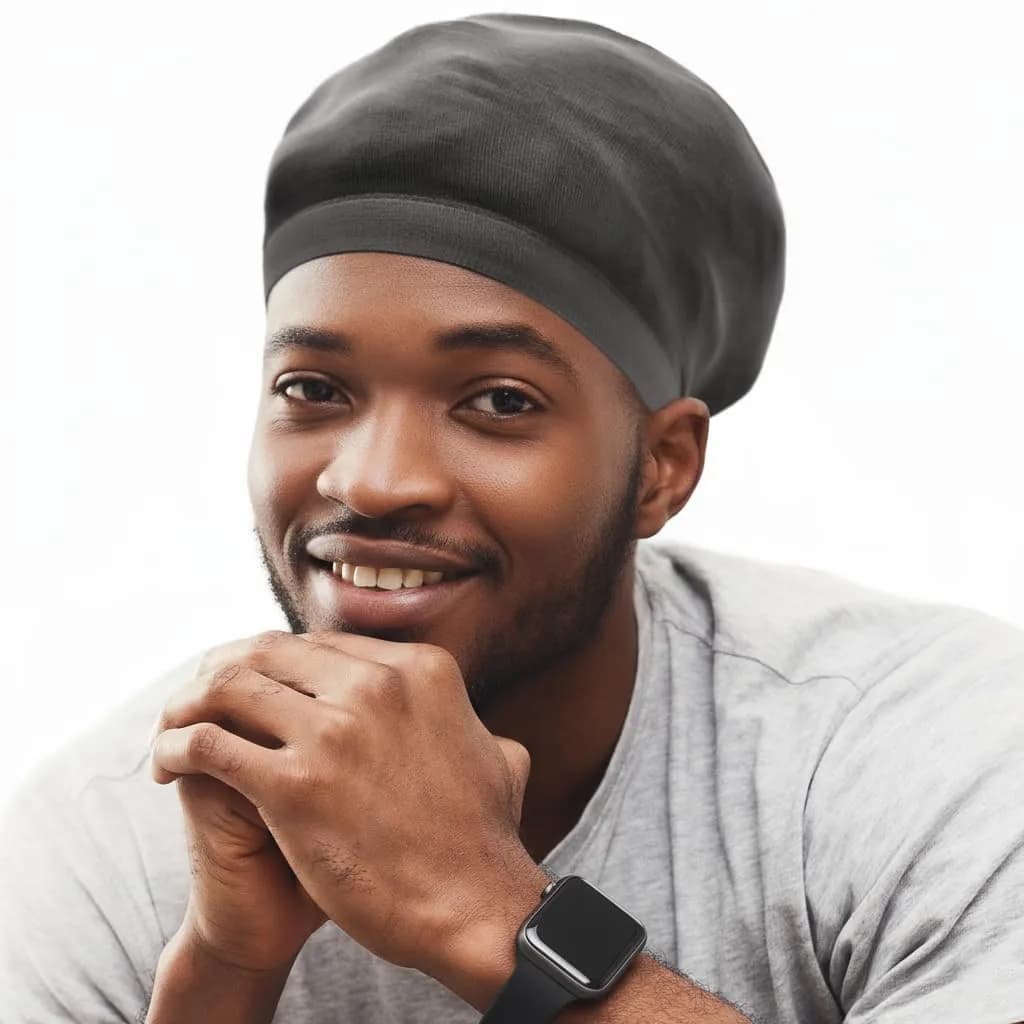 Titan Dreadlock Stocking Cap Black | Breathable & Stretchable Loc Sock for Men & Women
