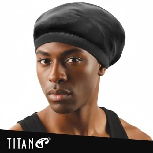 Titan Dreadlock Stocking Cap Black | Breathable & Stretchable Loc Sock for Men & Women thumbnail 8