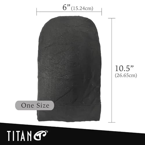 Titan Dreadlock Stocking Cap Black | Breathable & Stretchable Loc Sock for Men & Women thumbnail 2