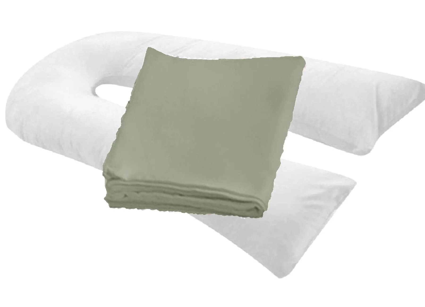 MoonRest Pregnancy Full Body Pillow Cover U-Shaped | Universal Fit U Replacement Cover for Maternity Pillow (Smoky) — Smoky