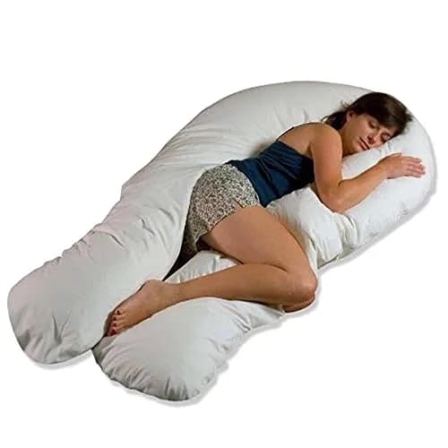 MoonRest Pregnancy Full Body Pillow Cover U-Shaped | Universal Fit U Replacement Cover for Maternity Pillow (Smoky) thumbnail 2