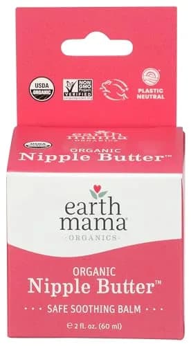 Earth Mama Organic Nipple Butter 60ml (2 fl oz) | Lanolin-Free Balm for Breastfeeding & Dry Skin thumbnail 1