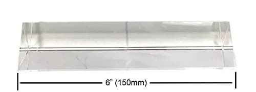 Amlong Crystal 6 inch Optical Glass Triangular Prism for Teaching Light Spectrum Physics and Photography, 150mm | Clear, Lead-Free thumbnail 3