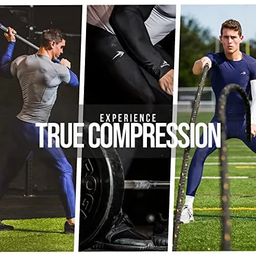 CompressionZ Men's Compression Pants Black Medium | Supportive Athletic Base Layer thumbnail 7
