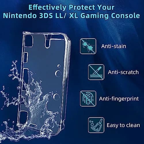 OSTENT Clear Crystal Hard Guard Case for Nintendo 3DS XL LL | Protects from Scratches & Impact thumbnail 5
