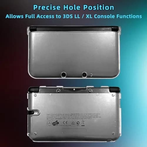 OSTENT Clear Crystal Hard Guard Case for Nintendo 3DS XL LL | Protects from Scratches & Impact thumbnail 2