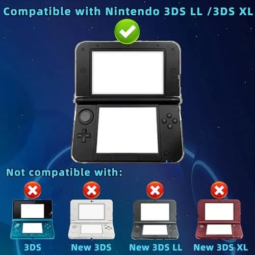 OSTENT Clear Crystal Hard Guard Case for Nintendo 3DS XL LL | Protects from Scratches & Impact thumbnail 3