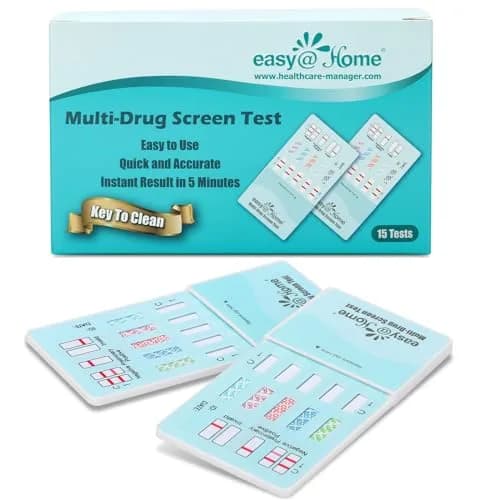 Easy@Home 5 Panel Urine Drug Test Kit 15 Count | Accurate Home Screening for THC, Cocaine, AMP, BZO, OPI thumbnail 1