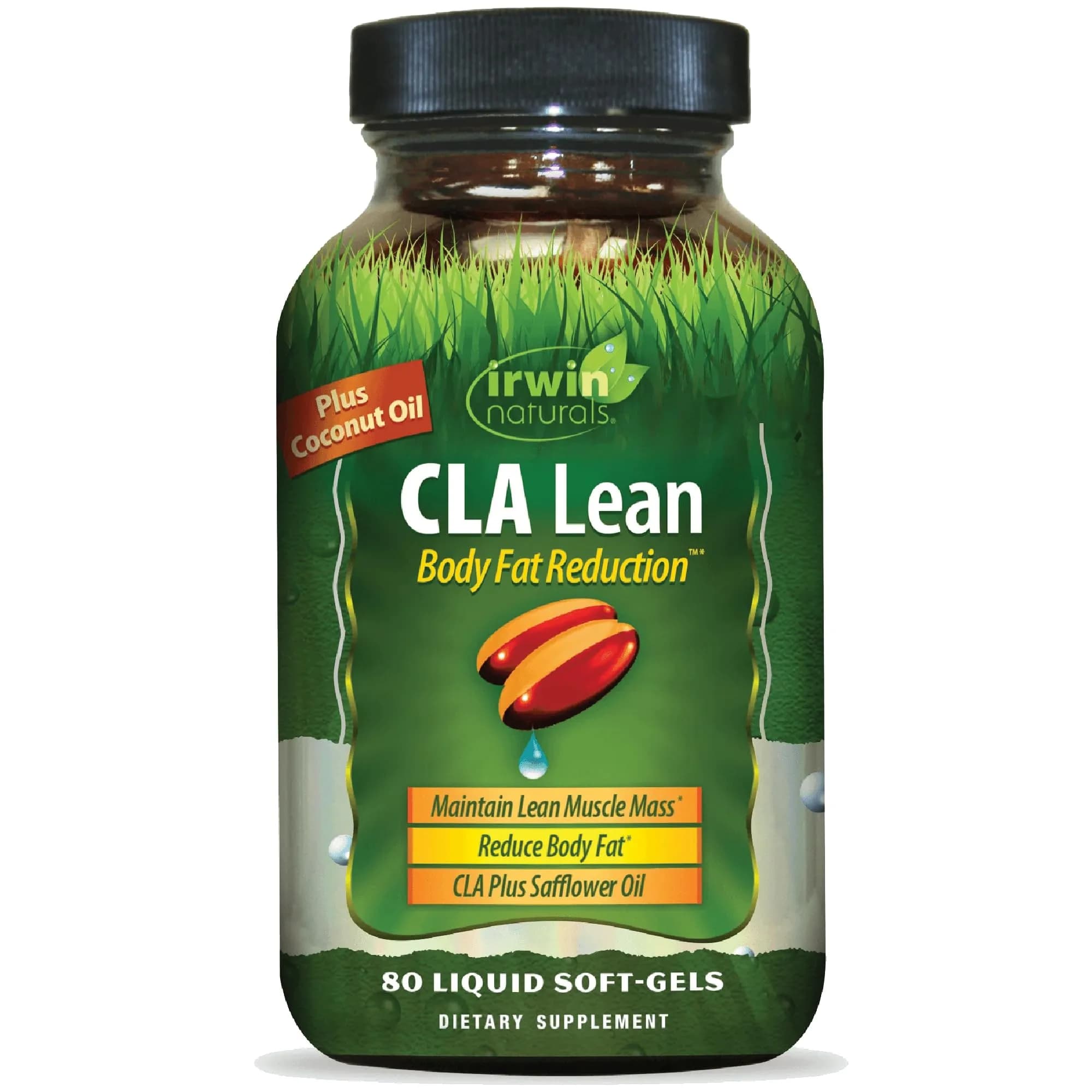 Irwin Naturals CLA Lean Body Fat Reduction 80 Softgels | Supports Fat Loss & Muscle Tone — Softgel