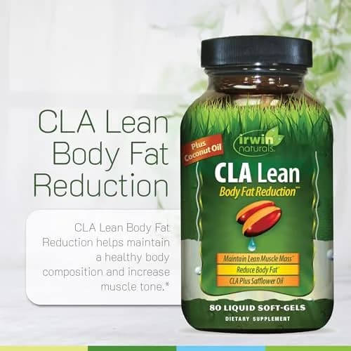 Irwin Naturals CLA Lean Body Fat Reduction 80 Softgels | Supports Fat Loss & Muscle Tone thumbnail 5