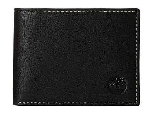 Timberland Blix Slimfold Leather Wallet Black | Genuine Leather, Slim Design, 3 Pockets thumbnail 1