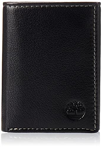 Timberland Men's Leather Trifold Wallet With ID Window, Black 10.8cm (4.25") | Genuine Italian Leather, RFID Blocking thumbnail 4