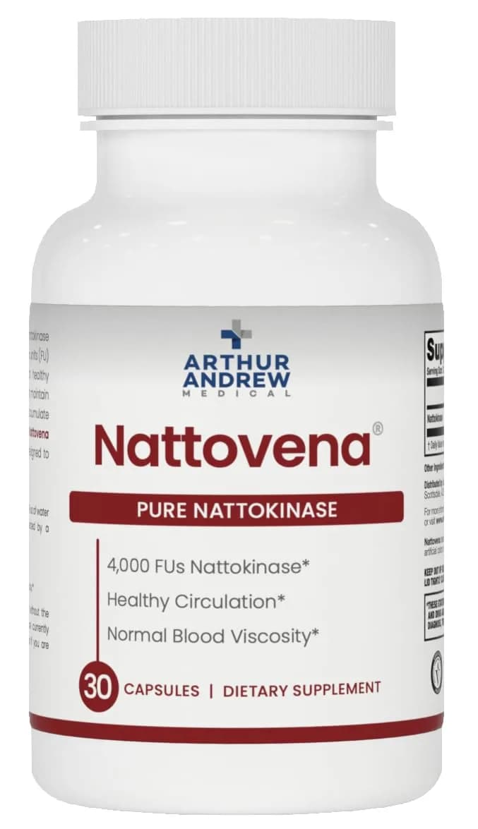Arthur Andrew Medical Nattovena Pure Nattokinase 4000 FU | Blood Fibrin Support & Circulatory Aid