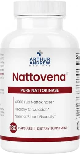 Arthur Andrew Medical Nattovena Pure Nattokinase 4000 FU 180 Capsules | Supports Heart & Circulation thumbnail 1