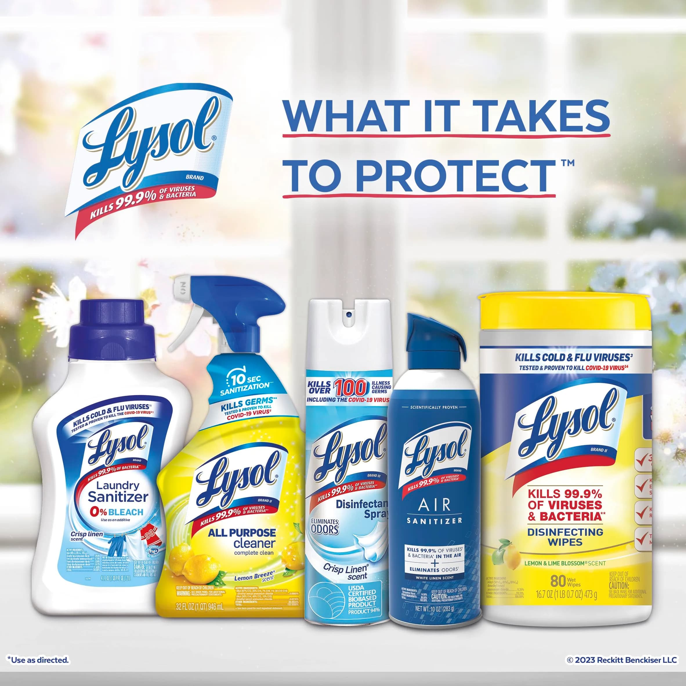 Lysol Disinfecting Wipes Multi-Surface Cleaner Morning Breeze 80 ct. | Kills 99.9% of Viruses & Bacteria - view 5