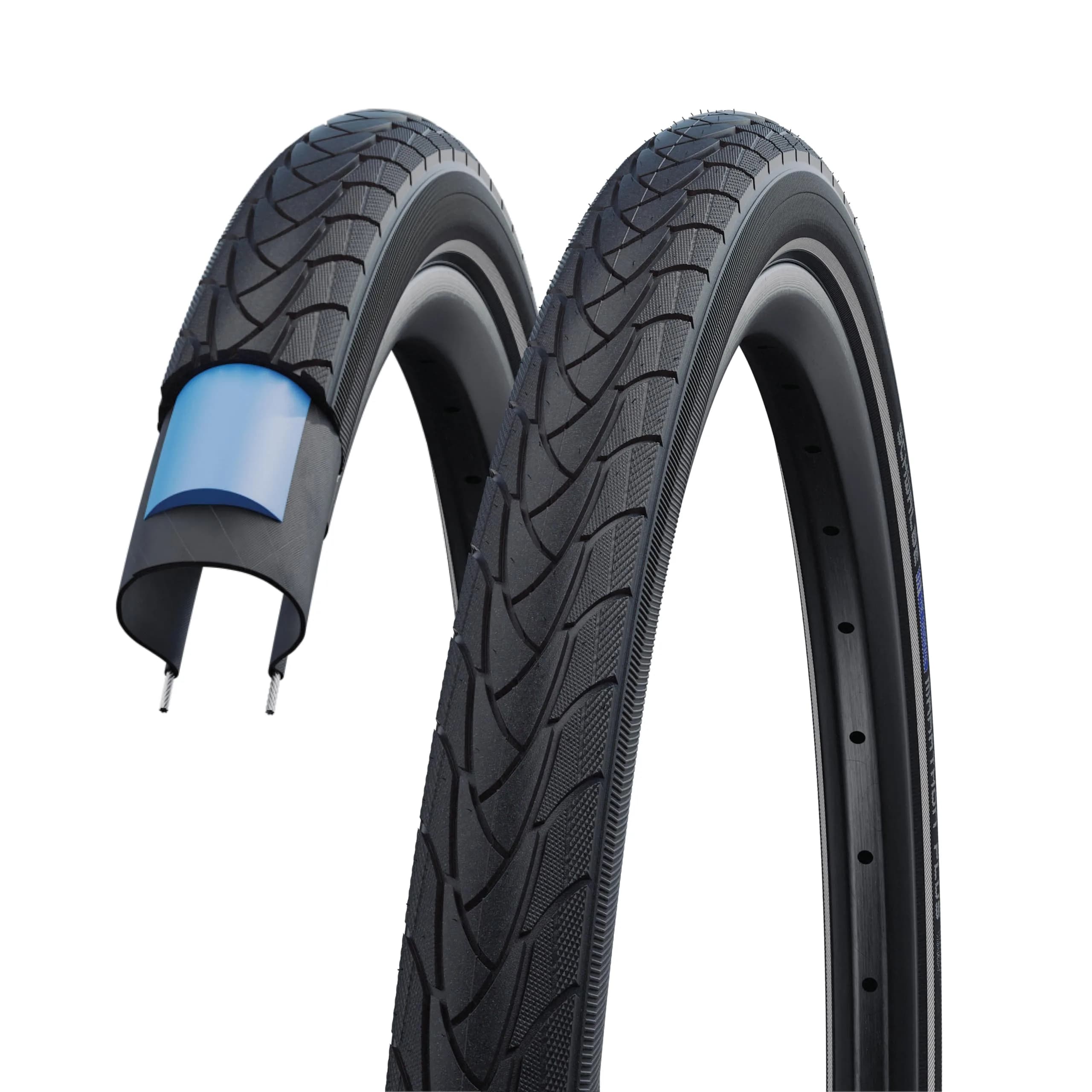SCHWALBE Marathon Plus 26" x 1.5" Clincher Wire Endurance Tire | Puncture-Resistant, Black