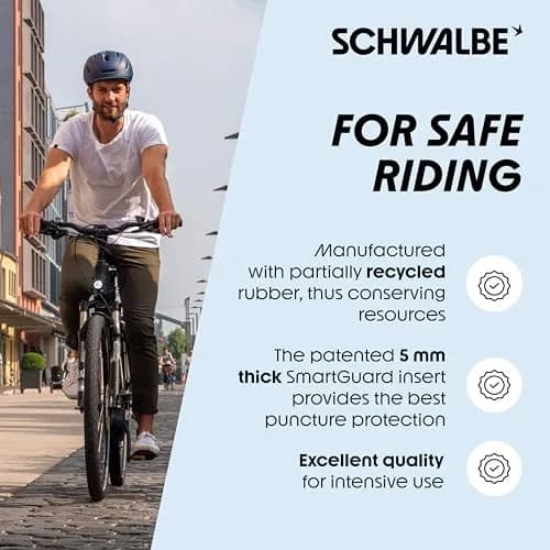 SCHWALBE Marathon Plus 26" x 1.5" Clincher Wire Endurance Tire | Puncture-Resistant, Black thumbnail 4