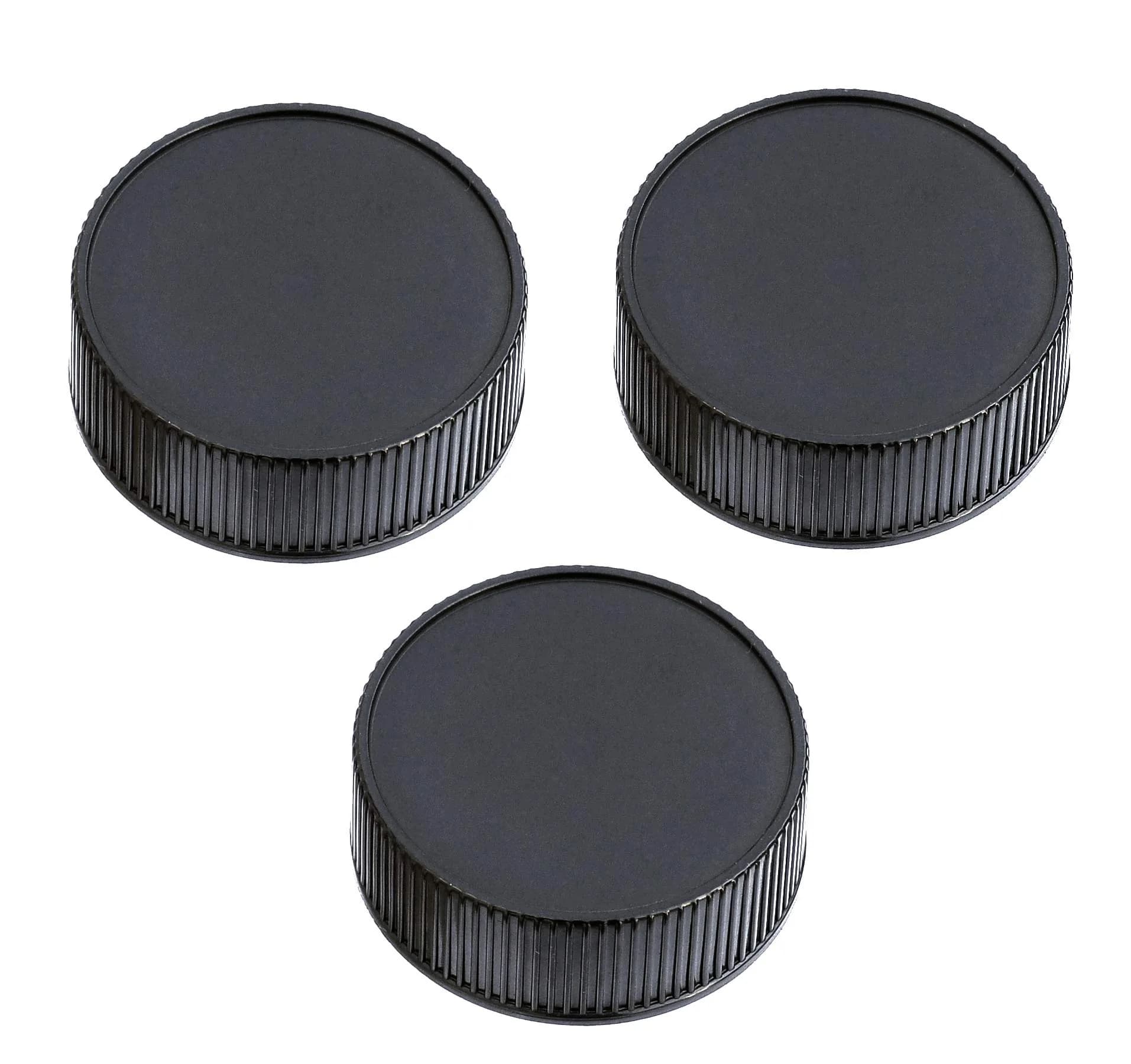 Fotasy FD Mount Rear Lens Dust Cap Body Cover for Canon FD Cameras & Lenses (2 Packs, Black) | Protects Sensor & Optics — for Leica M