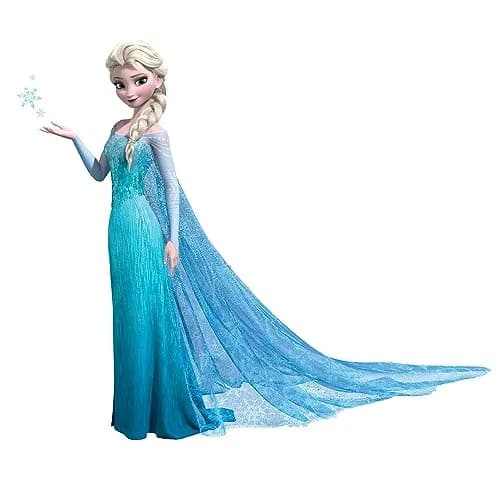 Disney Frozen Elsa Peel and Stick Wall Decals 48.75" x 41.5" | Repositionable & Glitter thumbnail 1