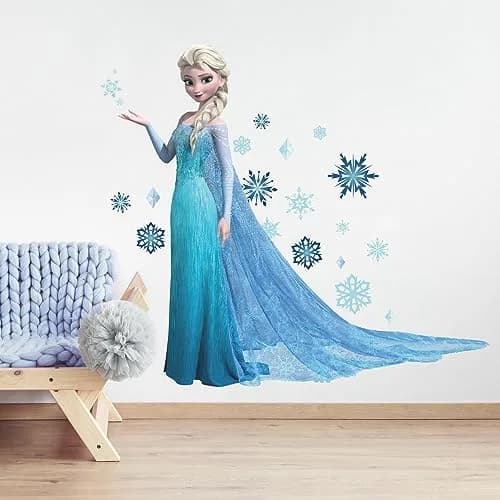 Disney Frozen Elsa Peel and Stick Wall Decals 48.75" x 41.5" | Repositionable & Glitter thumbnail 2