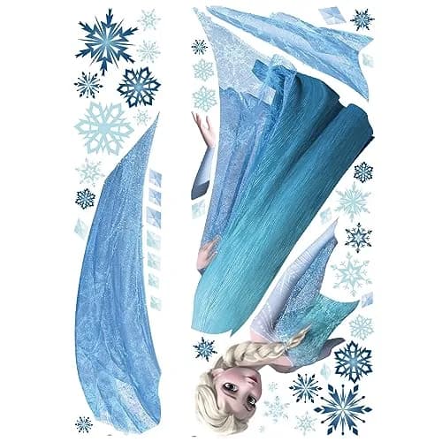 Disney Frozen Elsa Peel and Stick Wall Decals 48.75" x 41.5" | Repositionable & Glitter thumbnail 4