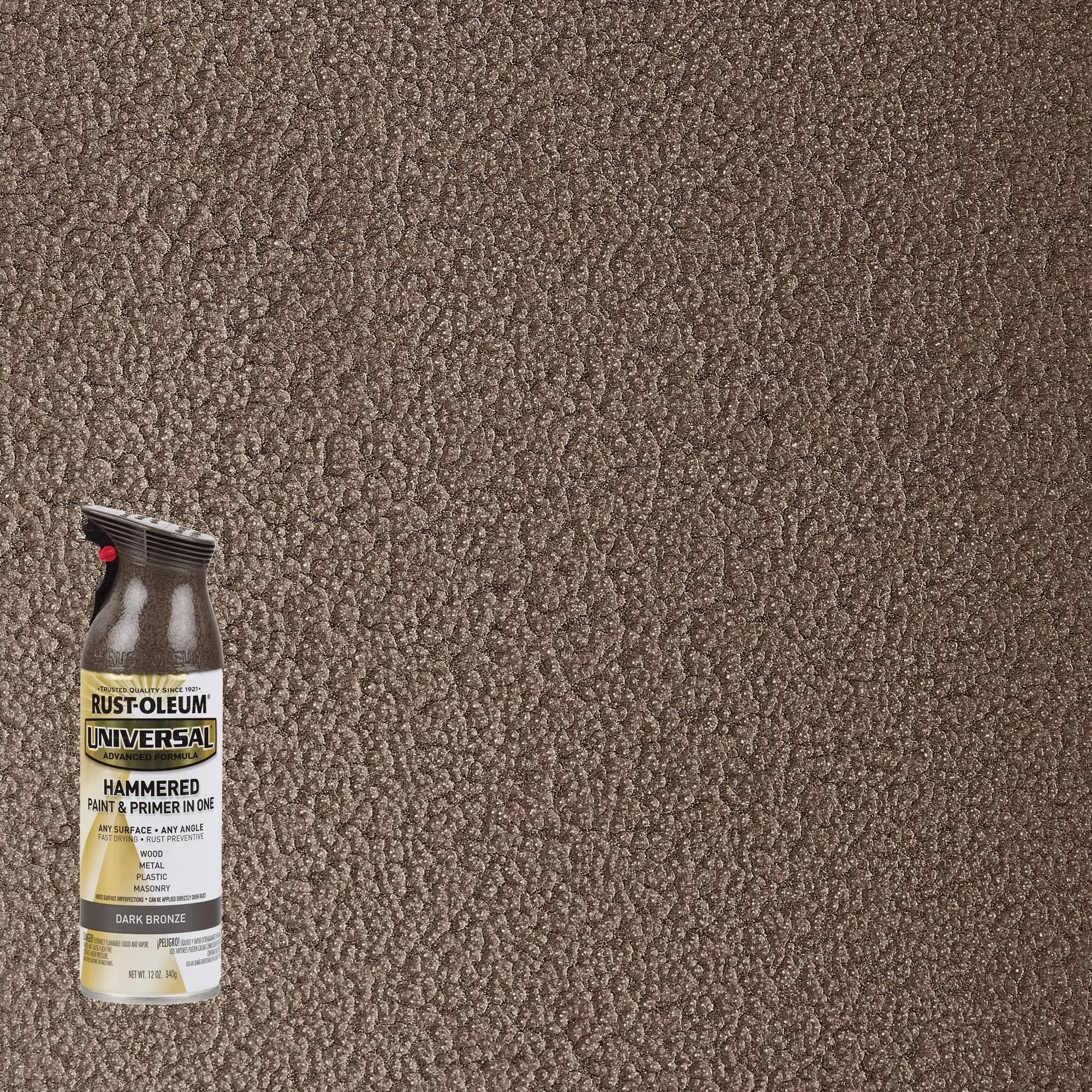 Rust-Oleum Universal All Surface Dark Bronze Hammered 12 oz Spray Paint - view 2