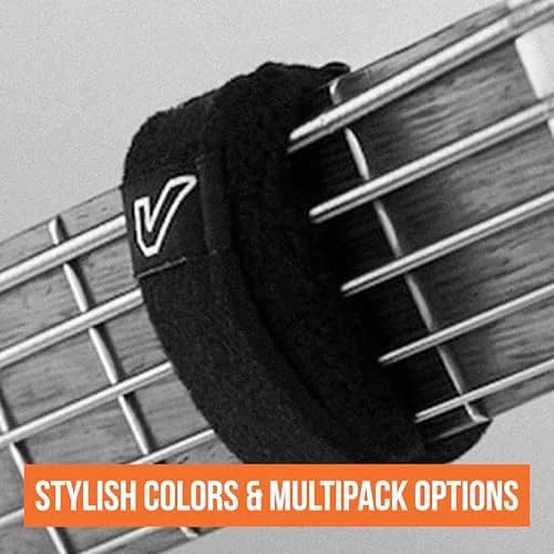 Gruv Gear FretWrap String Dampener 3 Pack Small Black | Reduces Unwanted String Noise for Bass & Guitar thumbnail 4