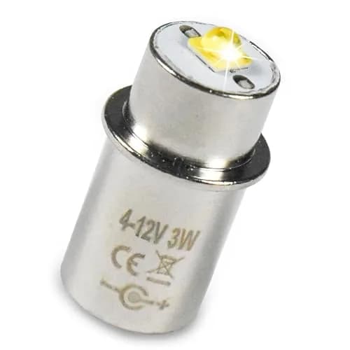 HQRP 10-Pack High Power 3W LED Bulb Compatible with Maglite 3D 4D 5D 6D / 3C 4C 5C 6C / 3-4-5-6 D/C Cell Torch Flashlights thumbnail 1