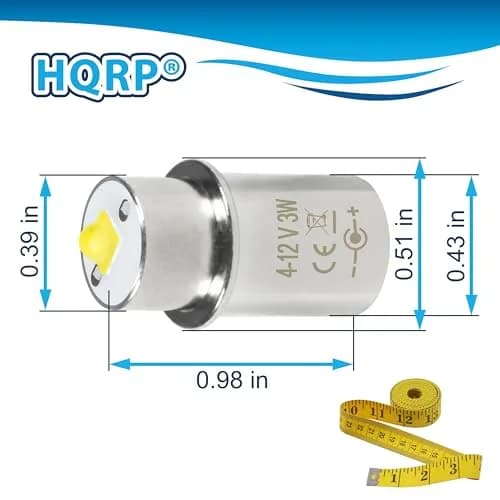 HQRP 10-Pack High Power 3W LED Bulb Compatible with Maglite 3D 4D 5D 6D / 3C 4C 5C 6C / 3-4-5-6 D/C Cell Torch Flashlights thumbnail 9