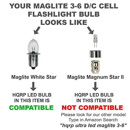 HQRP 10-Pack High Power 3W LED Bulb Compatible with Maglite 3D 4D 5D 6D / 3C 4C 5C 6C / 3-4-5-6 D/C Cell Torch Flashlights thumbnail 4