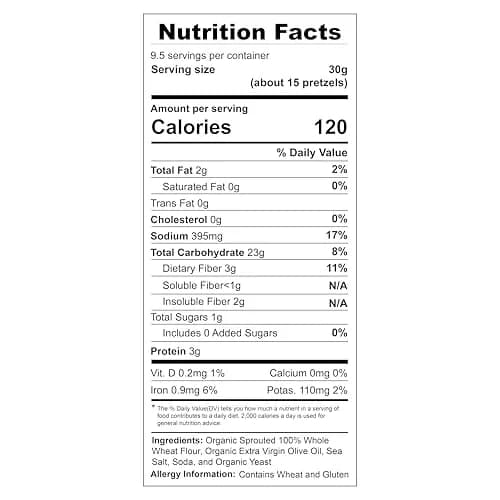 Unique Snacks Sprouted Splits Pretzels 8 Oz Pack of 12 | Unsalted, Homestyle Baked, Kosher thumbnail 5