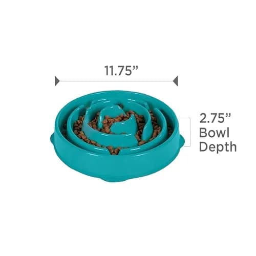 Outward Hound Fun Feeder Slo Bowl Large 4-Cup Capacity Turquoise | Slow Feeding Dog Bowl for Medium to Large Dogs thumbnail 7