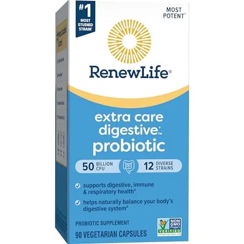 Renew Life Extra Care Digestive Probiotic 50 Billion CFU | Supports Gut, Immunity & Respiratory Health thumbnail 7