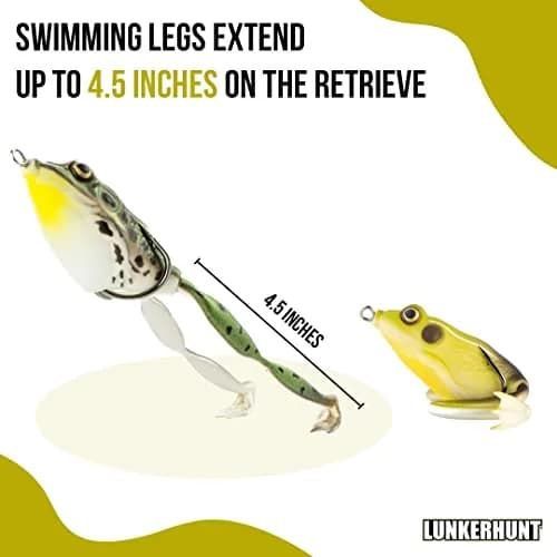 Lunkerhunt Lunker Frog King Toad Fishing Lure 2.25" | Realistic Design for Bass & Pike thumbnail 5