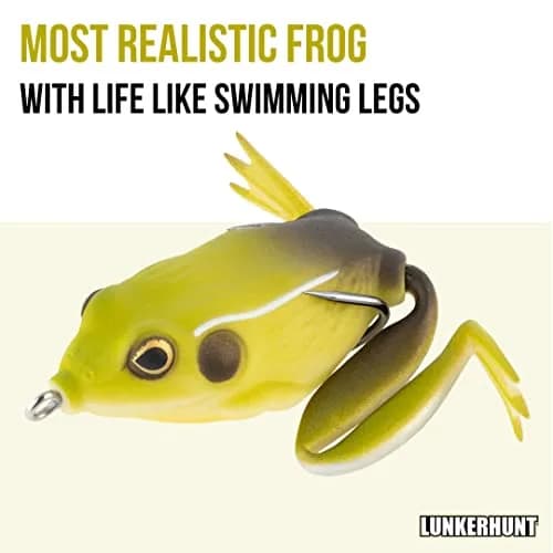 Lunkerhunt Lunker Frog King Toad Fishing Lure 2.25" | Realistic Design for Bass & Pike thumbnail 2