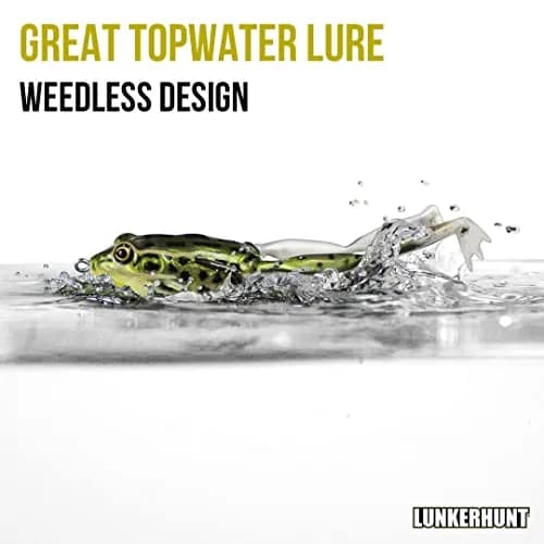 Lunkerhunt Lunker Frog King Toad Fishing Lure 2.25" | Realistic Design for Bass & Pike thumbnail 3