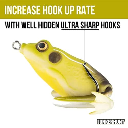 Lunkerhunt Lunker Frog King Toad Fishing Lure 2.25" | Realistic Design for Bass & Pike thumbnail 4