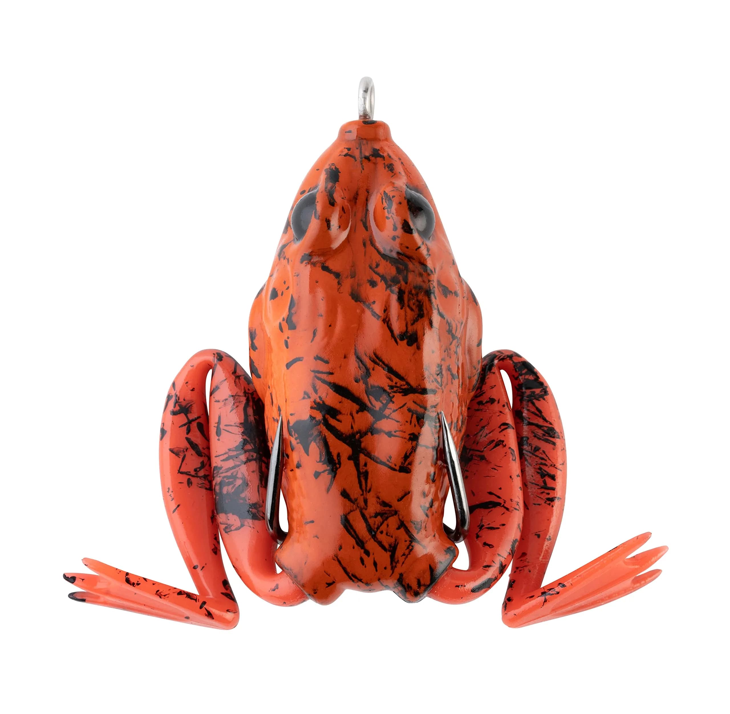Lunkerhunt Lunker Frog Fire Belly | Realistic Frog Lure for Bass & Pike, 2.25” — Fire Belly